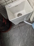 京家 洗拖把池高脚拖布池陶瓷墩布池加高家用阳台小号地拖盆侧排 T6（小尺寸）：39x31cm 不配龙头 实拍图