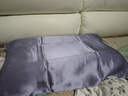 太湖雪 重磅真丝枕套 纯色真丝枕套 100%桑蚕丝绸 海空蓝 48*74cm 实拍图
