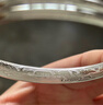 唯一（Winy）银手镯足银9999古法镯子女款纯银饰品妈妈生日礼物送老人长辈 实拍图