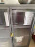 美亿莱家用厨房置物架多功能收纳柜对开餐边柜橱柜防尘落地陈列柜展示柜 灰色五层对开门长80宽35高141cm 实拍图