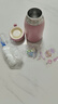 SVREG304不锈钢迷你保温杯女士高颜值学生可爱便携小容量水杯320ml 粉色+免费定制 不显温+2张贴纸 实拍图