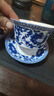 恒铭昌景德镇青花瓷盖碗茶杯陶瓷泡茶杯茶具敬茶碗单个三才杯手抓壶 大号富贵连年盖碗260ml 实拍图