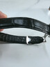 十瑞适用于OMEGA欧米茄表带鳄鱼皮表带真皮男碟飞超霸海马系列手表带 黑色无扣【折叠款】 20mm 实拍图