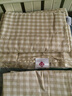 洁丽雅（Grace）100%纯棉床单单件抗菌新疆棉A类全棉学生宿舍单人被单双人床盖 奶茶小棕格【抗菌+A类纯棉】 床单200*230cm【适用1.5m床】 实拍图