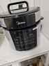 美的（Midea）电压力锅电高压锅高压电饭锅微压电饭煲6升0涂层304不锈钢不粘家用加深双内胆3-12人煲汤炖肉煮饭 【少盐提鲜】0涂层不锈钢 6L 实拍图