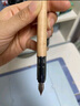 斑马牌（ZEBRA）小树钢笔学生练字笔 入门级书法笔原生木杆钢笔生日礼物 配2个蓝墨囊 C-FFR7白色 F尖 实拍图