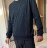 乔丹（QIAODAN）卫衣男士春秋季内搭衣服打底衫休闲上衣长袖t恤外套跑步运动服 369黑色（店长推荐） XL /180 实拍图
