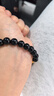 普陀山乌金黑曜石手串男补水事业护身男女情侣手串护身符生日礼物 实拍图