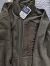 GAP男女装拼接多口袋立领摇粒绒外套休闲上衣680488 军绿色 S (165/88A)亚洲尺码 实拍图