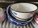 传旗大容量汤碗水煮碗陶瓷碗家用大号面碗沙拉碗青花瓷7英寸碗2只装 实拍图