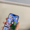 闪魔适用于iphone15系列钢化膜 苹果手机保护膜高清防爆强抗指纹灵敏全覆盖无尘仓秒贴一体防尘膜 15ProMax【高清防尘膜*2片装|听筒防尘】 实拍图