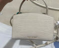 CHARLES&KEITH鳄鱼纹凯莉包手提斜挎婚包包女包生日礼物CK2-50270880-1 Ivory象牙色 S 实拍图