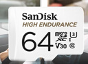 闪迪（SanDisk）64GB TF（MicroSD）4K内存卡 行车记录仪 监控摄像头专用 5,000小时录制 重复读写高耐用存储卡 实拍图