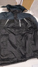 啄木鸟男士装秋冬季加绒加厚防寒冲锋衣工作衣服大码连帽外套夹克棉服衣 20210/FGT888黑色 4XL 实拍图