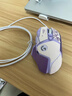 罗技（G）G502 HERO 主宰者 电竞游戏鼠标 有线鼠标 RGB炫彩灯光  机械配重竞技FPS吃鸡宏cf吃鸡鼠标 G502H-星河紫+大桌垫+防滑贴 实拍图