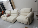 冬熊轻奢真皮沙发简约现代客厅小户型沙发大象耳朵乳胶直排沙发奶油风 大四人位3.1米 旗舰版：头层牛皮+凝胶记忆棉+6CM紫罗兰 实拍图