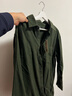 优衣库男女装法兰绒衬衫长袖衬衣纯棉薄外套25新款478118 480773 478118/59墨绿色 L 实拍图