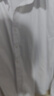 罗蒙（ROMON）纯色商务职业正装男士白衬衫工装外套长袖衬衣男CS108白色5XL 实拍图