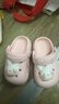 牧童儿童拖鞋夏男宝宝洞洞鞋软底女童卡通洗澡婴幼儿家居鞋萌兔粉150 实拍图