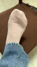 猫人5双100%纯棉袜子女士提花中筒袜吸汗透气纯色百搭家居袜长袜 实拍图