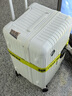 cece大容量行李箱女旅行拉杆箱学生万向轮密码皮箱男 公主白 24英寸  实拍图