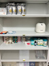 帅仕（shuaishi）厨房用具置物架落地多层餐边柜收纳碗柜家用橱柜微波炉烤箱储物柜 【加高加厚】白6层120长42深 实拍图