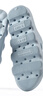 BAIHOU白猴侧漏水防滑按摩镂空男女情侣学生浴室洞洞凉拖鞋 天蓝35-36 实拍图