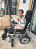 德伴电动轮椅老年人全自动轻便可折叠旅行残疾专用智能可躺代步YLB-W 【后躺+抬腿】语音播报+远程遥控 锂电15A 实拍图