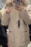 骆驼（CAMEL）户外极寒派克工装毛领情侣款羽绒服保暖加厚中长款外套 实拍图