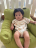 馍彭【现货速发 京东快递】婴儿沙发椅0到三岁儿童沙发沙发宝宝沙发坐 小号绿色棉麻儿童小沙发【坐感舒适】 EPS环保颗粒 【安全呵护零甲醛】 实拍图