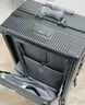 伊曼家行李箱前开盖铝框拉杆箱多功能旅行箱密码箱大容量箱登机箱皮箱包 墨绿色【加厚内嵌式】 24英寸 【USB+杯架+侧挂钩】 实拍图