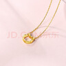 周六福5G黄金项链女小猫足金链坠吊坠 计价AW065013 约2.23g 40+2.5cm  实拍图