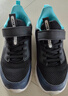 特步儿童童鞋男童中大童防滑缓震支撑轻便舒适四季百搭网革魔术贴跑鞋 黑 【9550四季密网款】 37 码 实拍图