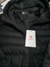 坦博尔轻薄羽绒服女短款连帽百搭休闲秋冬女士外套 黑色 4XL(190) 实拍图