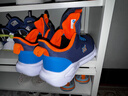 361°儿童运动鞋男女童(3-12岁)防撞鞋头密网休闲跑鞋 蓝 34 实拍图