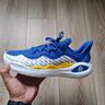 安德玛（UNDERARMOUR）库里CURRY 11男女情侣运动篮球鞋3027416 蓝黄色100 3026615-100 45 实拍图