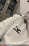 美津浓户外梭织风衣男士单层防风连帽外套男 白色【春秋款】 XL  实拍图