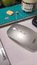 联想（Lenovo）无线鼠标无线静音蓝牙鼠标可充电轻薄便携笔记本电脑ipad平板安卓苹果手机通用无线商务办公鼠标 银色-双模版【左右静音按键】 无线蓝牙鼠标【Type-c充电/配充电线】 实拍图