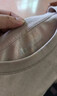 MARKLESS【安心品质】纯棉亲肤T恤男士纯色短袖打底衫5630 楠木茶 2XL 实拍图