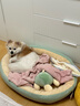 【京东快递】猫咪保暖加厚椭圆窝封闭式宠物窝小型犬狗窝猫咪窝 浅粉色 L60*75（20斤内） 实拍图