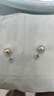 黛米极简系列9-10mm无核淡水珍珠耳钉S925银送女友生日礼物 实拍图