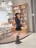 达芙妮美拉德堆堆长筒靴女款新款秋冬长靴高筒靴子骑士靴子女 卡其色 37 实拍图