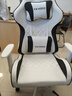 锦汐电竞椅电脑椅子人体工学椅力学游戏座椅宿舍家用久坐可升降办公椅 【升降扶手】4代-白黑+透气乳胶 实拍图