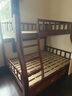 美念胡桃木儿童上下床实木高低床双层床上下铺床两层木床子母床 胡桃色【爬梯款】床+床垫+书架+双抽 上铺宽130cm下铺宽150cm 实拍图