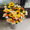 冉子花坊鲜花速递同城配送向日葵混搭抱抱桶玫瑰送女友爱人生日礼物真鲜花 拥抱阳光 实拍图