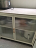 帅仕（shuaishi）厨房置物架落地岩板餐边收纳柜橱柜微波炉烤箱锅具储物架碗柜用具 白3层90长45深【免钉安装】可调层高 实拍图