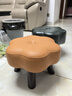 家逸四脚实木小凳子家用换鞋凳客厅小板凳办公室脚踏矮凳沙发凳软包 实拍图