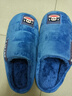 大嘴猴（paul frank）棉拖鞋男士秋冬季室内家居拖鞋毛绒保暖厚底棉鞋男款深蓝270PF607 实拍图