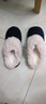 水星家纺棉拖鞋秋冬女男情侣冬季家居棉拖鞋室内保暖棉拖鞋 黑40-41码 实拍图