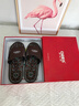 凯伦诗（CLORIS）足底按摩拖鞋男女脚底保健穴位养生足疗鞋父亲生日礼物实用圣诞节 瑞红礼盒--褐色时尚款M码(40~42码) 实拍图